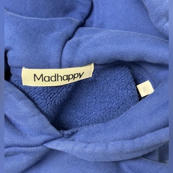 New Madhappy Blue Classic Fleece Hoodie XS - Picture 3 of 8